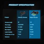 Nilight LED Light Bar 2PCS 4.5 Inch 27W Amber Pods Round Spot Lighting Off Road Fog Driving Roof Bar Bumper for SUV Truck with 16AWG Wiring Harness Kit 2 Leads - Image 8