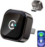 Dual Band Wireless CarPlay Adapter, 2-in-1 CarPlay & Android Auto Dongle, Fast Stable Plug-and-Play Adapter, with USB-C Converter, for CarPlay Cars