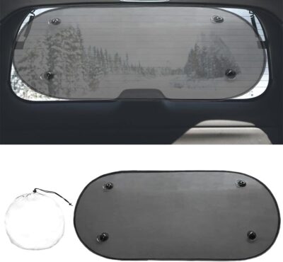 Car Window Sunshade, Rear Window Sun Shade, Provide Sun Protection for The Interior of The Car Without Affecting Visibility, Simple, Stylish, Beautiful and Atmospheric - Image 4