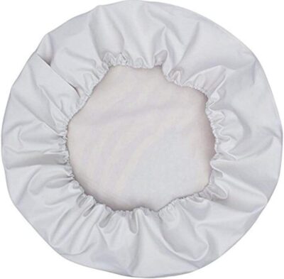 Spare Tire Cover, White Wheel Cover with American Eagle USA Flag PVC Leather Waterproof Dust-Proof Universal Fit for Jeep Trailer RV SUV Camper Vehicle (17 Inch) - Image 6