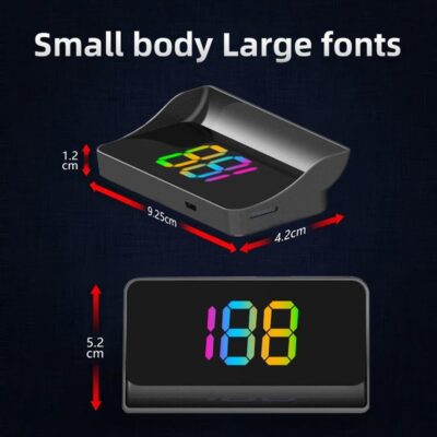 Heads Up Display for Cars, Car HUD Display Projector, Windshield Speedometer with 7-Color Display Option for All Cars,USB Cable and Play - Image 3
