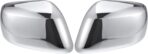 X AUTOHAUX 1 Pair Car Exterior Chrome Plated Full Mirror Cover Covers Cap Overlay for Nissan Frontier for Nissan Pathfinder for Nissan Xterra 2005-2015