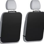lebogner Back Seat Cover for Kids, 2 Pack X-Large Waterproof Kick Mats Backseat Protector, Durable Car Seat Back Protectors for Vehicles to Protect from Dirt, Mud & Scratches, Fits Most SUVs and Vans