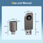 2 in 1 Wireless CarPlay Adapter, Android Auto Plug&Play CarPlay Dongle Converts Wired to Wireless with USB&USB-C/Type-C, Fast Auto-Connect, Stable Control & No Delay, for iOS 10+/Android 11+ - Image 8