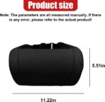 Car Neck Pillow, Memory Foam Ergonomic Auto Headrest Cushion Pillow, Relieve Driving Fatigue Car Neck Support Pillows, Comfortable Leather Vehicle Seat Pillows with Adjustable Strap (Black) - Image 2