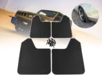 Universal Mud Flaps 4-Piece Set for Trucks/SUVs - Black/Red, Pre-Mounted Screws, Mud Splash Protection, Off-Road Mud Guard with Adjustable Clamps | Heavy-Duty Weatherproof Design - Image 5