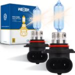 9005/HB3 Halogen Headlight Bulbs, DC 12V 65W 3800K, Car Headlamp Replacement Bulbs for High Beam or Low Beam, 2 Pack