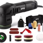 SPTA Mini Orbital Polisher - 3 Inch 10mm/780W Variable Speed Dual Action With Polishing Pads, Sanding Discs, Pad Conditioning Brush