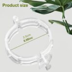 Plant Support Clips,100/150/300 PCS Plant Clips for Climbing Plants Clear for Tomato Grape,Garden Clip Plants Support Clip Garden Clips Vine Vegetables Fixing Clip (White-50pcs) - Image 3
