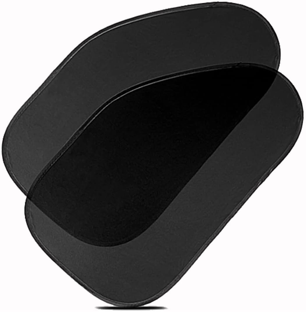 51xTLHu3rqL._AC_SL1200_.jpg Zone Tech Side Window Cling On Sun Shades- 2-Pack Mesh Car Pop-Up Non Suction Cups Needed Sun-Shield - Image 1