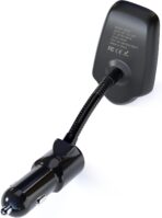 Nulaxy Bluetooth Car FM Transmitter Audio Adapter Receiver Wireless Handsfree Voltmeter Car Kit TF Card AUX 1.44 Display - KM18 Black Matte - Image 4