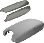 A ABIGAIL Compatible with 2008 2009 2010 2011 2012 Accord Sedan Center Console Armrest Cover & Front Door Panels Armrest (Gray)