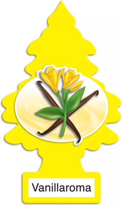 LITTLE TREES Car Air Freshener | Hanging Paper Tree for Home or Car | Vanillaroma | 3 Pack - Image 2