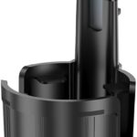 Car Phone Mount with Cup Holder Expander - Upgraded Anti-Shake 2-in-1 Cup Phone Holder for SUVS Trucks with Adjustable Aluminium Alloy Long Neck, fit for iPhone Samsung Galaxy (Black)