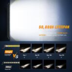 Nilight Slim LED Light Bar 31 Inch 78LED Single Row Spot Flood Combo Fog Driving Work Roof Bumper Lamp Offroad Lighting for 4x4 Trucks SUV ATV UTV - Image 7