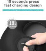 Inflatable U-Shaped Neck Pillow–Auto-Inflating, Portable Travel Pillow for Neck Support, Perfect for Flights and Outdoor Adventures Black LCC1258-03 - Image 2