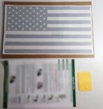 Xinghe for Dodge Ram 2009 to 2024 2025 2026, American Flag Decals Stickers for Truck Back Middle Window, Matte Black USA Flag Decal for Truck Back Sliding Window, Rear Window American Flag Decal - Image 5