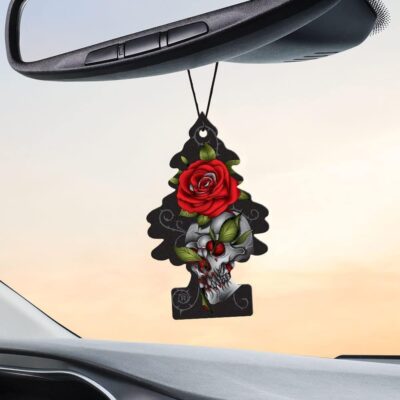 Little Trees Car Air Freshener | Hanging Paper Tree for Home or Car | Rose Thorn | 6 Pack - Image 5