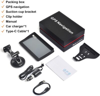 GPS Navigator for Car 2026 Latest 7-Inch Lifetime Free North America Map Updates, Speed Limit Alerts, and Red Light Camera Warnings. Universal GPS Navigation System for Most Vehicles. - Image 7