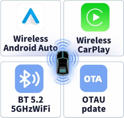 Wireless CarPlay Adapter, Convert Wired to Wireless CarPlay, Silver, Plug & Play, No Delay, USB & USB-C Compatible for Cars 2016+, Compatible with iOS & Android - Image 6