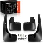 A-Premium Set of 4PCS Mud Flaps Splash Guards Mudguards Mudflaps with Hardware Kits Accessories Compatible with Toyota RAV4 2016-2018, Black Color, Front and Rear(Driver & Passenger Sides)