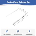 RT-TCZ for Chevy Silverado Chrome Center Console Trim Frame Cover for Chevy Silverado GMC Sierra 2014-2018 Silver Chrome Interior Accessories - Image 6