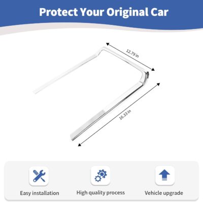 RT-TCZ for Chevy Silverado Chrome Center Console Trim Frame Cover for Chevy Silverado GMC Sierra 2014-2018 Silver Chrome Interior Accessories - Image 6