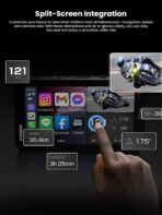 CHIGEE AIO-5 EVO Motorcycle Smart Riding System, Wireless CarPlay & Android Auto, Dual 1080P Front & Rear Dash Cam, Blind Spot Detection (BSD), 5" Waterproof Display, Parking Mode - Image 3