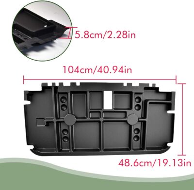 Golf Cart Underseat Storage Tray for EZGO RXV/Club Car Precedent/Yamaha G29, Durable ABS Organizer Only for Original Trojan Battery, Golf Under Seat Storage Organizer - Image 5