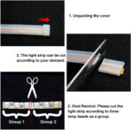 Car Headlight LED Strips, LEDCARE 24 Inch Exterior Car Lights with Dreamcolor Chasing, Flexible Waterproof LED Daytime Running Light Strip with Wireless APP Control, 2-Pack - Image 4