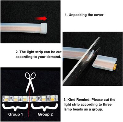 Car Headlight LED Strips, LEDCARE 24 Inch Exterior Car Lights with Dreamcolor Chasing, Flexible Waterproof LED Daytime Running Light Strip with Wireless APP Control, 2-Pack - Image 4