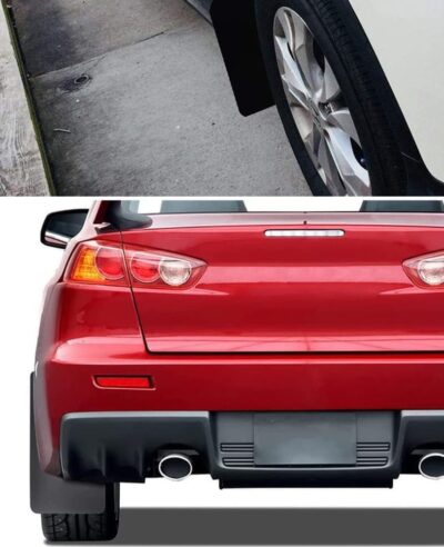 4PCS Universal Car Mud Flaps Vehicles Mudguard Splash Guards Front and Rear Set Auto Accessories Compatibility with Pickup SUV Van (Black) - Image 2