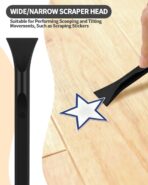 12 PCS Carbon Fiber Plastic Scrapers Tool, Non-Scratch Scraper Tool for Tight Spaces, Multi-Purpose Label Scraper Pen-Shaped, for Car Cleaning Supplies, Kitchen, Crevices, Stains (Black) - Image 6