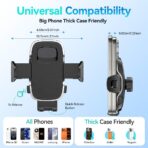 2026 New Car Vent Phone Holder [Thick Cases Friendly] Rotatable Universal Phone Mount for Your Car with Wide Clamp, Car Phone Holder Mount for iPhone 17 Pro Max 15 14 13 Samsung S25 - Image 7
