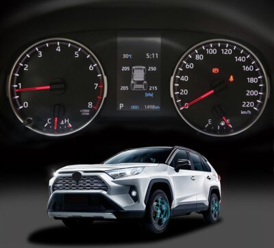 HIGH FLYING for Toyota Rav4 2019-2025 Smart Car TPMS Tyre Pressure Monitoring System Digital LCD Dash Board Display Auto Security Alarm - Image 2