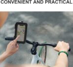 Waterproof Plastic Motorcycle Bike Phone Holder, Shockproof Handlebar Mount for Riding Navigation - Image 6