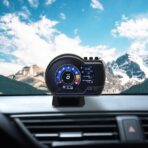 KAOLALI Car HUD Head Up Display, Car HUD Display for Digital OBD+GPS Dual System Smart Gauge Display MPH RPM Over Speeding Alarm for Most Cars After 2012 - Image 4