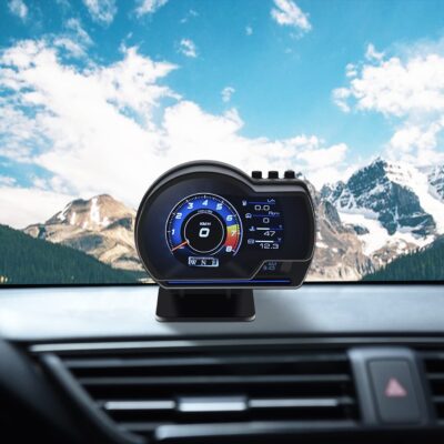 KAOLALI Car HUD Head Up Display, Car HUD Display for Digital OBD+GPS Dual System Smart Gauge Display MPH RPM Over Speeding Alarm for Most Cars After 2012 - Image 4