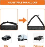 Boczif Car Backseat Organizer, Hanging Passenger Seat Storage Bag, Car Front Seat Organizer for Office Kids Suplly,Truck Cab Organizer with Separately Pokect for Laptop, Multiple Pockets, Cup Holders - Image 3