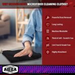AIDEA Microfiber Cleaning Cloth Black 20PK, Microfiber Towels for Cars, Premium Car Cloth, Dusting Cloth Lint Free Cleaning Rags for SUVs, House, Kitchen, Window, Workshops,12×12" - Image 3
