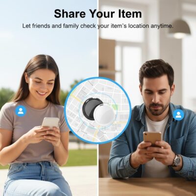 2 Pack GPS Tracker for Vehicles Work with Find My (iOS Only) Real Time Mini Car Air Tracker Tag Devices Global Coverage Hidden Car Locator Tracking No Monthly Fee No Subscription No SIM Card Required - Image 4