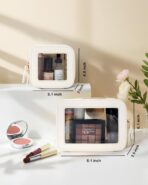 Travel Clear Makeup Bag Set, TSA Approved Cosmetic Bag Case with Zipper Portable Makeup Pouch Toiletry Bag Traveling Cosmetic Organizer Storage Bag Car Organizer Car Essentials - Image 3