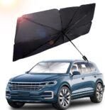 AOCISKA 55" x 31" Car Sunshade Umbrella,Upgraded Windshield Cover Sun Shade,UV Reflecting Portable Front Window Cover,Universal Car Windshield Sunshades,UV Block for Front Windows,Fits Most Vehicles