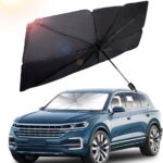 AOCISKA 55" x 31" Car Sunshade Umbrella,Upgraded Windshield Cover Sun Shade,UV Reflecting Portable Front Window Cover,Universal Car Windshield Sunshades,UV Block for Front Windows,Fits Most Vehicles