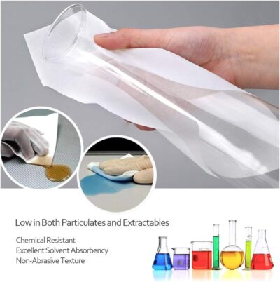AAwipes Lint Free Wipes Cleanroom Wipes Nonwoven Auto Paint Prep Cellulose/Polyester Blend (9"x9" 300 Pcs, 56 GSM) General Purpose Lab Use (NW05609) - Image 4