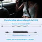 Coiled Lightning Cable, iPhone Charger Cable 3FT for Car, 2 Pack [Apple MFi Certified] 3 Feet Lightning Cord Compatible with iPhone14/13/12/11 Pro Max/XS MAX/XR/XS/X/8/7/Plus/6S iPad/iPod- Black - Image 6