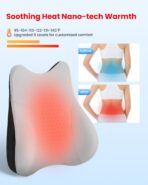COMFIER Lumbar Support Pillow for Office Chair, Heated Back Support Pillow with 3 Vibration Modes & 3 Intensities, Ergonomic Back Support Cushion for Car,Recliner,Gaming Chair - Image 4