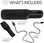 STARUMENT Portable Hand Vacuum Cleaner Handheld Cordless Cleaner for Dust Pet Hair Dirt Home Car Interior Lightweight, Easy to Use, Compact Design Battery Rechargeable with USB-C Cable - Black - Image 2