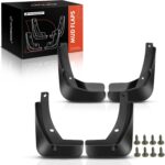 A-Premium Set of 4PCS Mud Flaps Splash Guards Mudguards Mudflaps with Hardware Kits Accessory Compatible with Volkswagen Golf 2015 2016 2017, Turbocharged, Hatchback, Front LH RH and Rear LH RH