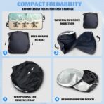 Summer Car Windshield Sun Shade - Baby Sea Turtles Beach Wave Design - UV Blocking Front Window Sunshade for Sedan, Truck, SUV - 59" L x 31.5" W - Image 7